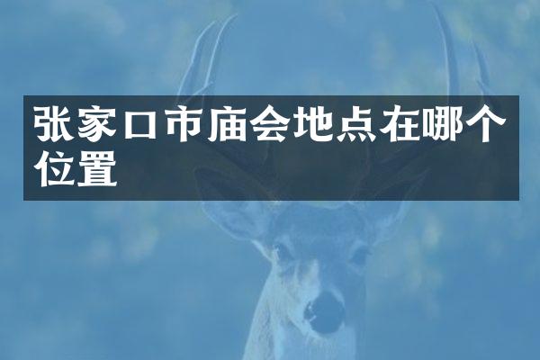 张家口市庙会地点在哪个位置