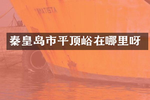 秦皇岛市平顶峪在哪里呀