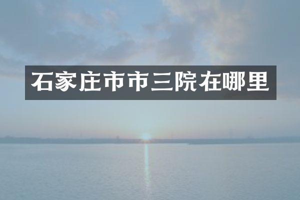 石家庄市市三院在哪里