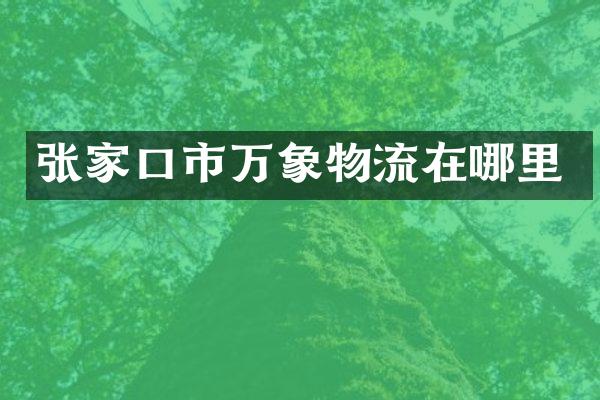张家口市万象物流在哪里