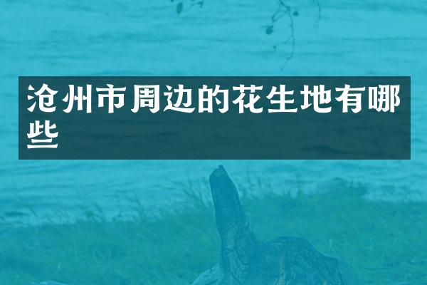 沧州市周边的花生地有哪些