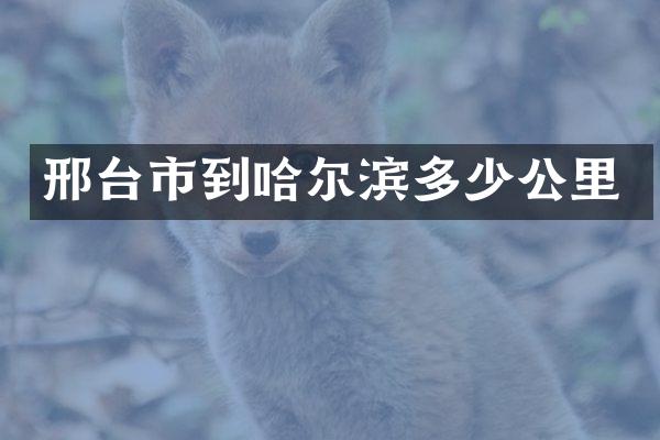 邢台市到哈尔滨多少公里