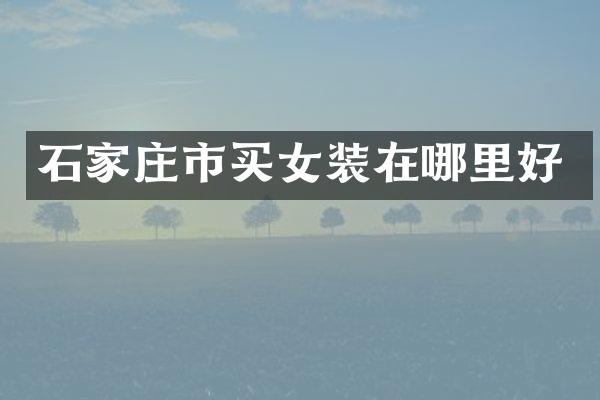 石家庄市买女装在哪里好