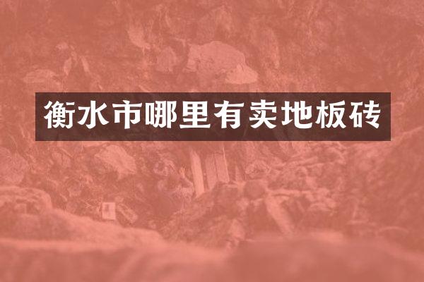 衡水市哪里有卖地板砖