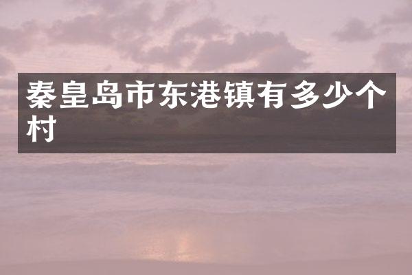 秦皇岛市东港镇有多少个村