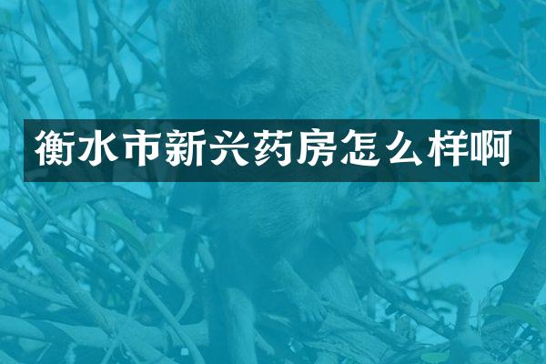 衡水市新兴药房怎么样啊