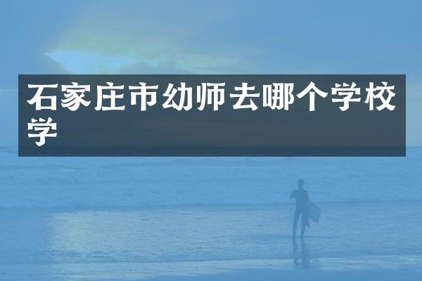 石家庄市幼师去哪个学校学