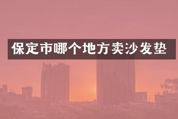 保定市哪个地方卖沙发垫