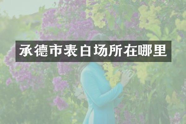承德市表白场所在哪里