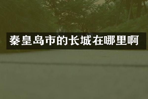 秦皇岛市的长城在哪里啊