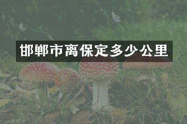 邯郸市离保定多少公里