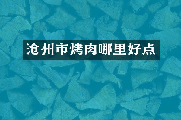 沧州市烤肉哪里好点