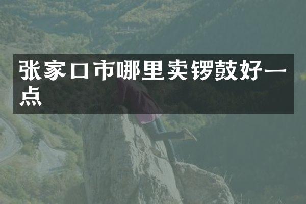 张家口市哪里卖锣鼓好一点