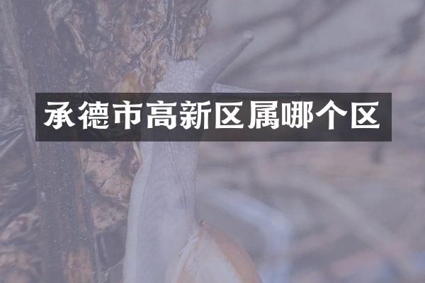 承德市高新区属哪个区