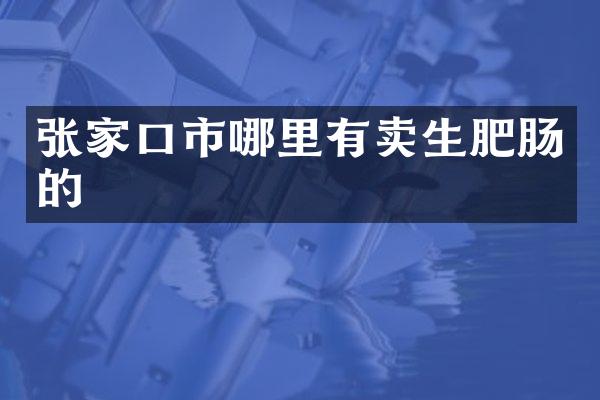 张家口市哪里有卖生肥肠的
