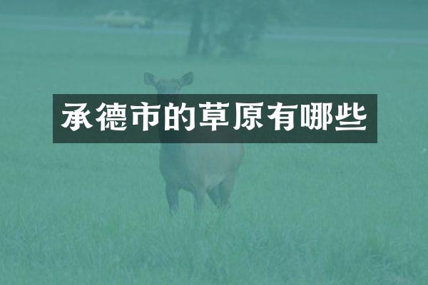 承德市的草原有哪些