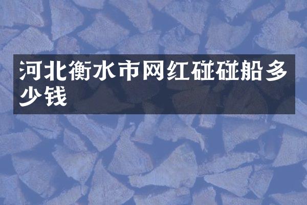 河北衡水市网红碰碰船多少钱