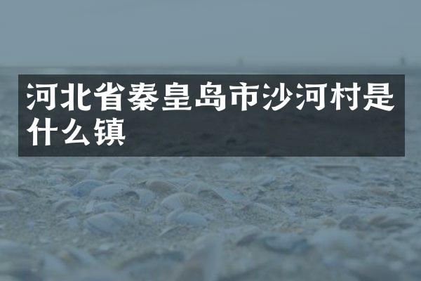 河北省秦皇岛市沙河村是什么镇