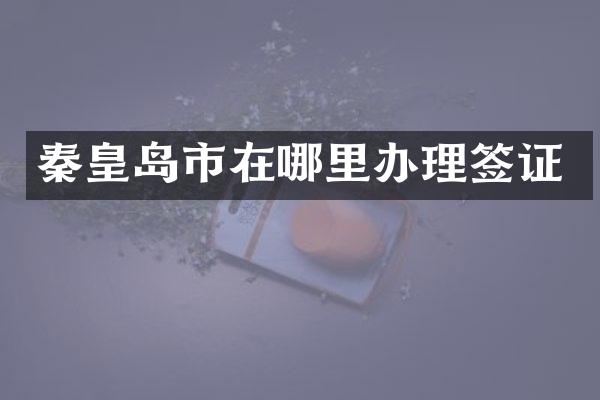 秦皇岛市在哪里办理签证