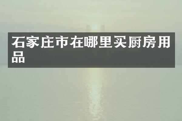 石家庄市在哪里买厨房用品