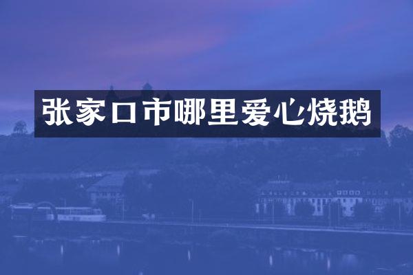 张家口市哪里爱心烧鹅