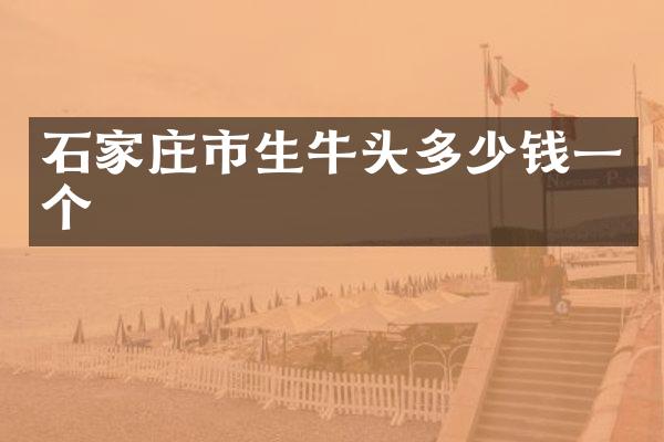 石家庄市生牛头多少钱一个