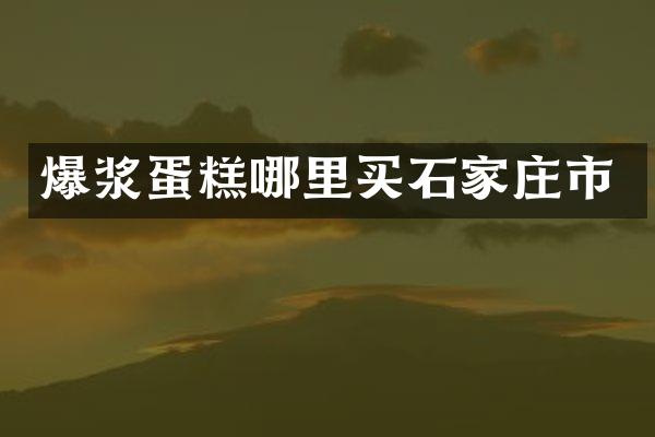 爆浆蛋糕哪里买石家庄市