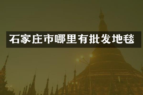 石家庄市哪里有批发地毯