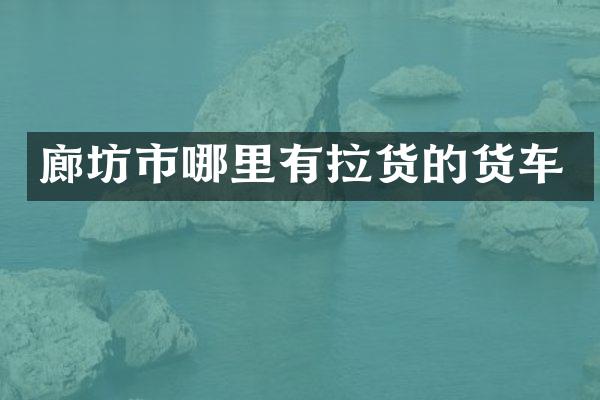 廊坊市哪里有拉货的货车