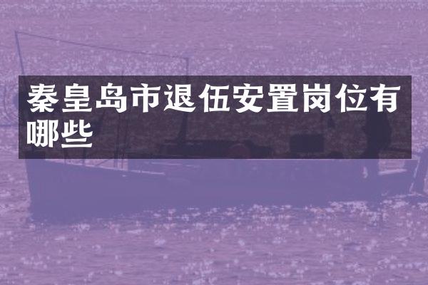 秦皇岛市退伍安置岗位有哪些
