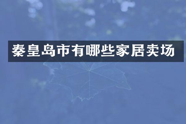 秦皇岛市有哪些家居卖场
