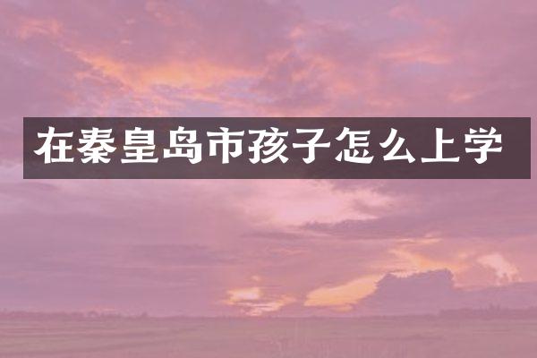 在秦皇岛市孩子怎么上学