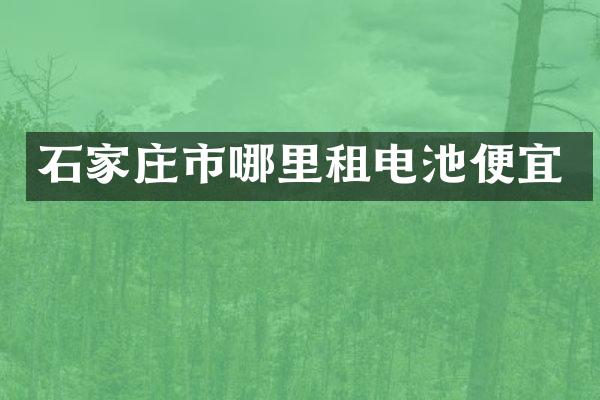 石家庄市哪里租电池便宜