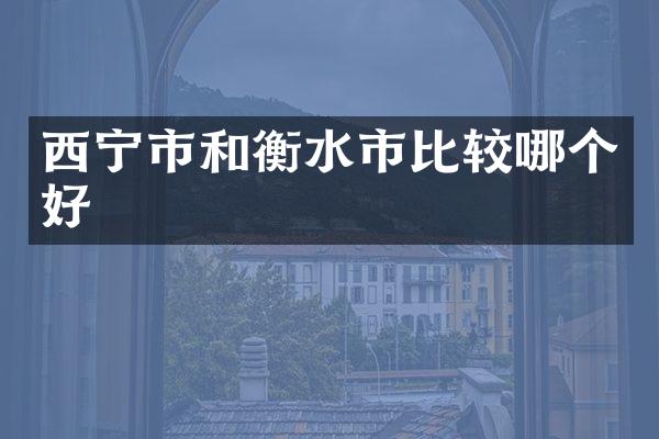 西宁市和衡水市比较哪个好