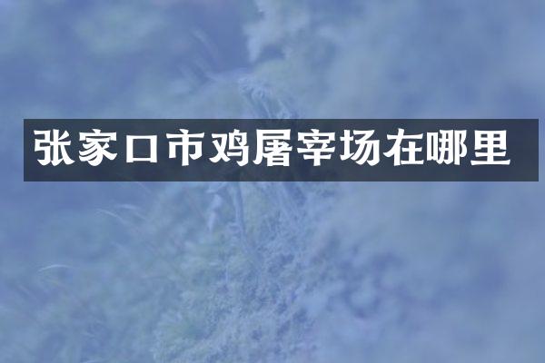 张家口市鸡屠宰场在哪里