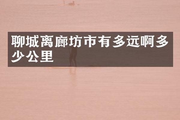 聊城离廊坊市有多远啊多少公里