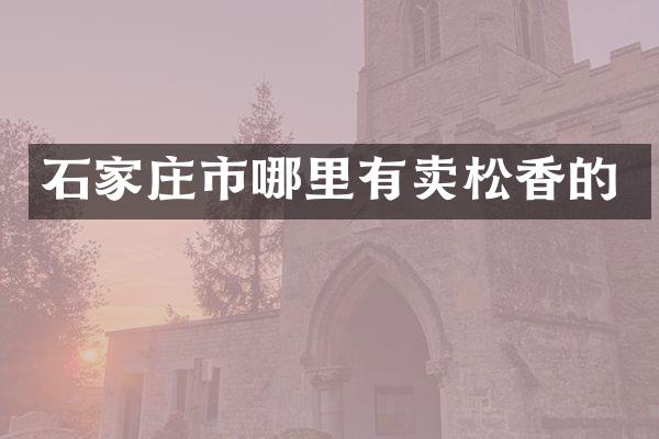 石家庄市哪里有卖松香的