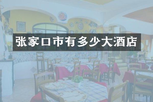 张家口市有多少大酒店