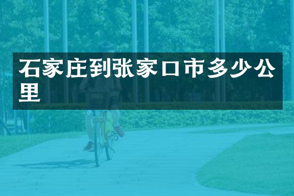 石家庄到张家口市多少公里