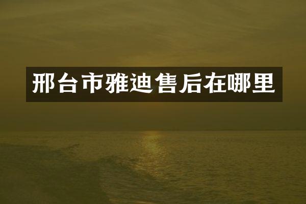 邢台市雅迪售后在哪里