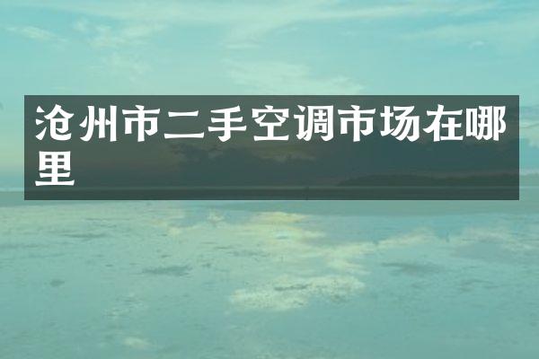 沧州市二手空调市场在哪里