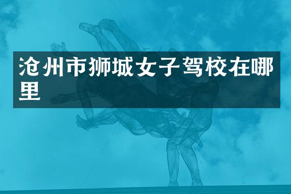 沧州市狮城女子驾校在哪里
