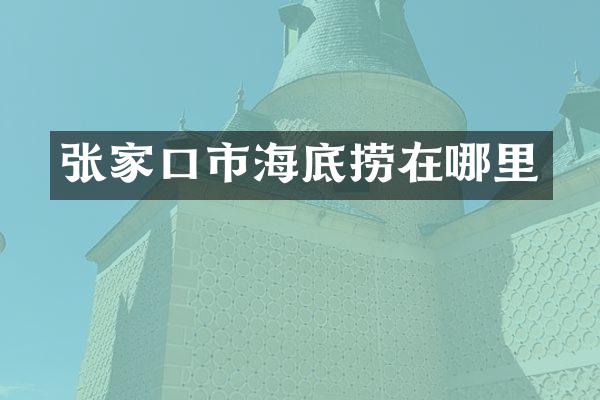张家口市海底捞在哪里