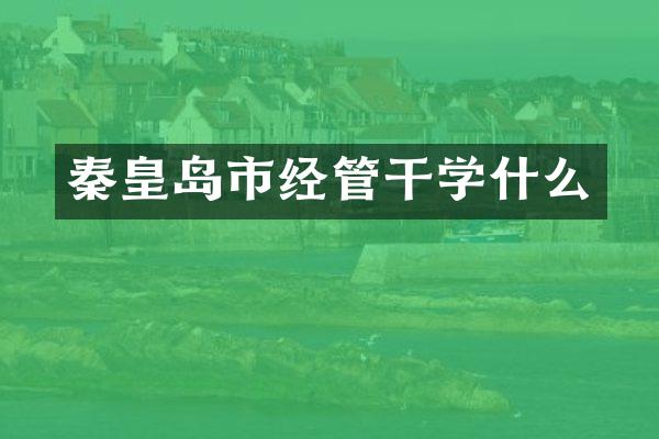 秦皇岛市经管干学什么