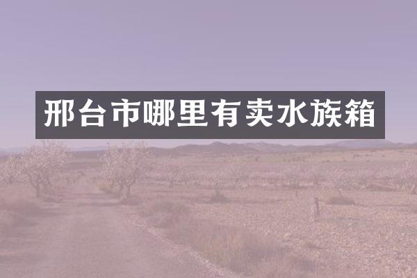 邢台市哪里有卖水族箱