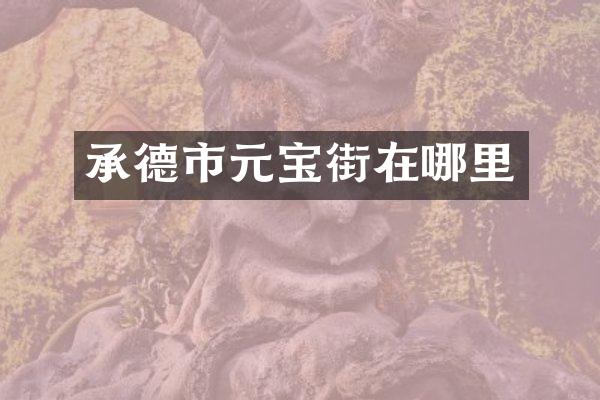 承德市元宝街在哪里