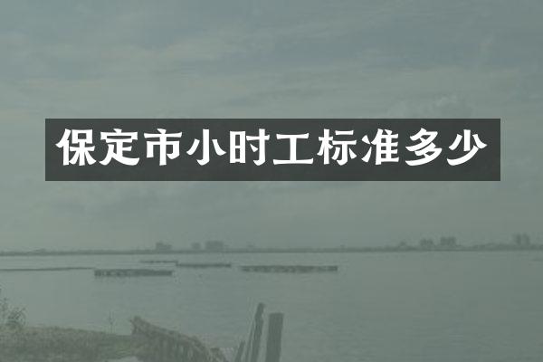 保定市小时工标准多少