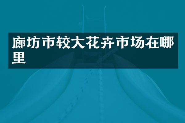 廊坊市较大花卉市场在哪里