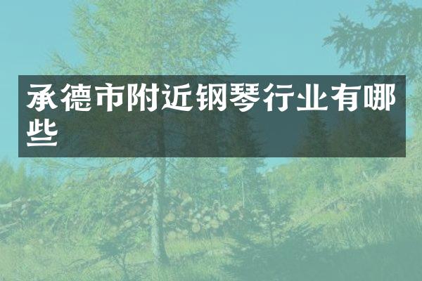 承德市附近钢琴行业有哪些