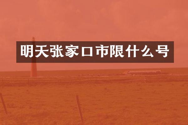 明天张家口市限什么号